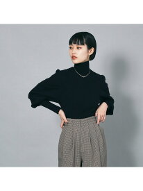 ボリュームスリーブタートルニット NOMINE ノミネ トップス ニット オレンジ グレー ピンク ブラック ブラウン ブルー ベージュ【送料無料】[Rakuten Fashion]