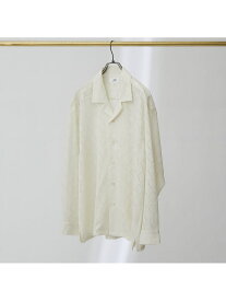 【SALE／20%OFF】【AH ABAHOUSE】ダイヤ柄 シアーストレッチ 長袖シャツ ABAHOUSE LASTWORD アバハウス トップス シャツ・ブラウス ホワイト ブラック【RBA_E】【送料無料】[Rakuten Fashion]