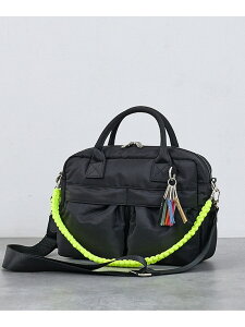�ycheek�zw pocket 3way boston �J���[�R�[�h�n���h�� 3 NOMINE �m�~�l �o�b�O �{�X�g���o�b�O �u���b�N �x�[�W�� �J�[�L�O���[���y���������z[Rakuten Fashion]
