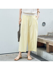 【ロングセラー】イージー ワイドパンツ Rouge vif la cle ルージュ・ヴィフ ラクレ パンツ その他のパンツ ベージュ ネイビー イエロー【送料無料】[Rakuten Fashion]