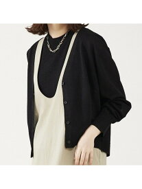 【SALE／12%OFF】【アンサンブル対応】ウォッシャブルラメVネックカーディガン abahouse mavie アバハウス マヴィ トップス カーディガン シルバー ブラック オレンジ【RBA_E】【送料無料】[Rakuten Fashion]