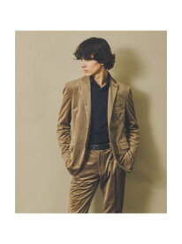 【セットアップ対応/FLEX JACKET】ベロア ツイル & コールプリント ABAHOUSE LASTWORD アバハウス ジャケット・アウター テーラードジャケット・ブレザー ブラック グレー ブラウン【送料無料】[Rakuten Fashion]