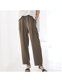【SALE／23%OFF】【セットアップ対応】クールタッチサテンゆるテーパードパンツ abahouse mavie アバハウス マヴィ パンツ その他のパンツ カーキグリーン ブラック ホワイト【RBA_E】【送料無料】[Rakuten Fashion]