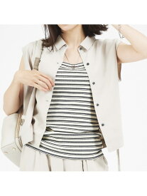 【SALE／44%OFF】【セットアップ対応】レーヨンリネンノースリーブシャツ abahouse mavie アバハウス マヴィ トップス シャツ・ブラウス ベージュ ブラック レッド カーキグリーン【RBA_E】【送料無料】[Rakuten Fashion]