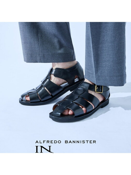 楽天市場】オールレザーグルカサンダル alfredoBANNISTER アルフレッド 