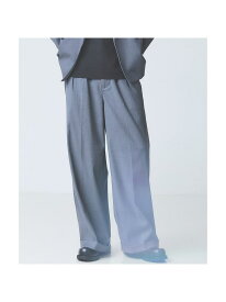【SALE／40%OFF】【AH ABAHOUSE】2タック ワイドストレートスラックス / セットアップ ABAHOUSE LASTWORD アバハウス パンツ スラックス・ドレスパンツ ブラック ブルー グレー【RBA_E】【送料無料】[Rakuten Fashion]