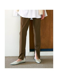 ご好評につきブラック再入荷!【細見えパンツ】トリコットスリムパンツ qualite カリテ パンツ その他のパンツ ブラック ブラウン【送料無料】[Rakuten Fashion]