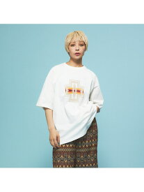 [PENDLETON/ペンドルトン] ネイティブ柄フロントプリント ショートスリ ABAHOUSE LASTWORD アバハウス トップス カットソー・Tシャツ ホワイト ブラック ネイビー【送料無料】[Rakuten Fashion]