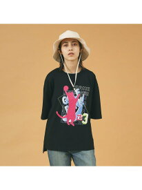 【WEB限定】GOLF PUNK グラフィックTEEシリーズ/ユニセックス ABAHOUSE LASTWORD アバハウス トップス カットソー・Tシャツ ホワイト ブラック【送料無料】[Rakuten Fashion]