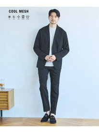 【SMART CLOSET/上下2点セット】接触冷感 カットメッシュ セットアッ ABAHOUSE LASTWORD アバハウス スーツ・フォーマル セットアップスーツ ブラック【送料無料】[Rakuten Fashion]