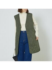 【SALE／21%OFF】キルティングベスト abahouse mavie アバハウス マヴィ ジャケット・アウター その他のジャケット・アウター カーキグリーン ブラック【RBA_E】【送料無料】[Rakuten Fashion]