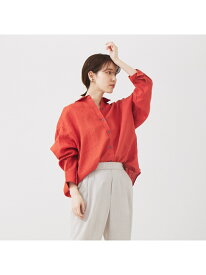 【SALE／35%OFF】リネン2wayカシュクールオーバーシャツ abahouse mavie アバハウス マヴィ トップス シャツ・ブラウス ブラック パープル ベージュ オレンジ ホワイト【RBA_E】【送料無料】[Rakuten Fashion]