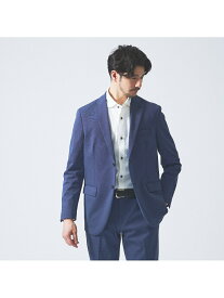 【セットアップ対応/FLEX JACKET】ポンチ シャンブレー ジャケット ABAHOUSE LASTWORD アバハウス ジャケット・アウター テーラードジャケット・ブレザー ネイビー ブラウン【送料無料】[Rakuten Fashion]