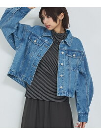 【オリジナル】デニムショートジャケット/バルーン袖/長袖/羽織/春服【予約】 abahouse mavie アバハウス マヴィ ジャケット・アウター デニムジャケット ブルー グレー【先行予約】*【送料無料】[Rakuten Fashion]