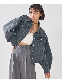 【オリジナル】デニムショートジャケット/バルーン袖/長袖/羽織/春服【予約】 abahouse mavie アバハウス マヴィ ジャケット・アウター デニムジャケット ブルー グレー【先行予約】*【送料無料】[Rakuten Fashion]