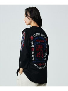 �yYOIDORE / ���C�h���z SAKE LOVER RAGLAN / ���O�� ABAHOUSE LASTWORD �A�o�n�E�X �g�b�v�X �J�b�g�\�[�ET�V���c �z���C�g �u���b�N�y���������z[Rakuten Fashion]