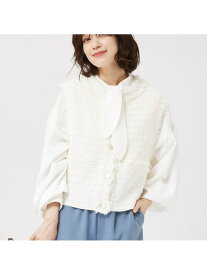 【SALE／30%OFF】ツィードニットベスト abahouse mavie アバハウス マヴィ トップス その他のトップス ネイビー ホワイト【RBA_E】【送料無料】[Rakuten Fashion]