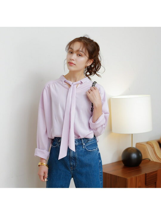 楽天市場】【SALE／30%OFF】前後 2WAYギャザーボウタイブラウス Rouge 