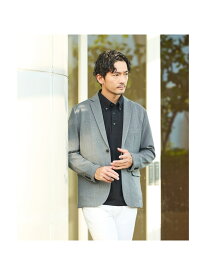 【SALE／54%OFF】【セットアップ対応】カシミヤタッチ ピーチ起毛 ストレッチ ジャケット ABAHOUSE LASTWORD アバハウス ジャケット・アウター テーラードジャケット・ブレザー ブラック グレー ネイビー【RBA_E】【送料無料】[Rakuten Fashion]