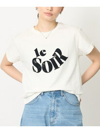 【コットン100%】甘編み天竺フロッキープリントTシャツ/半袖/夏服/ロゴT【予 abahouse mavie アバハウス マヴィ トップス カットソー・Tシャツ ホワイト ネイビー イエロー【先行予約】*【送料無料】[Rakuten Fashion]