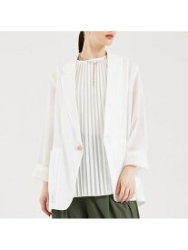 【SALE／40%OFF】ローンジャケット qualite カリテ ジャケット・アウター その他のジャケット・アウター グレー ホワイト【RBA_E】【送料無料】[Rakuten Fashion]