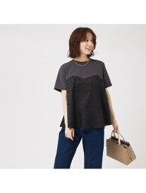 【SALE／31%OFF】ジャガードコンビプルオーバー abahouse mavie アバハウス マヴィ トップス カットソー・Tシャツ ブラック ホワイト グレー【RBA_E】【送料無料】[Rakuten Fashion]