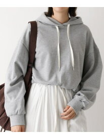 【裏毛】スピンドルフーディー abahouse mavie アバハウス マヴィ トップス スウェット・トレーナー グレー ブラック【送料無料】[Rakuten Fashion]