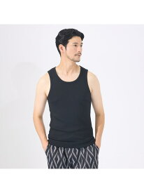【AH ABAHOUSE】テレコ タンクトップ ABAHOUSE LASTWORD アバハウス トップス キャミソール ブラック ホワイト グレー[Rakuten Fashion]