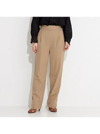 【SALE／40%OFF】後ろゴムハイウエストタックパンツ NOMINE ノミネ パンツ スラックス・ドレスパンツ グリーン イエロー ベージュ ブラウン【RBA_E】【送料無料】[Rakuten Fashion]