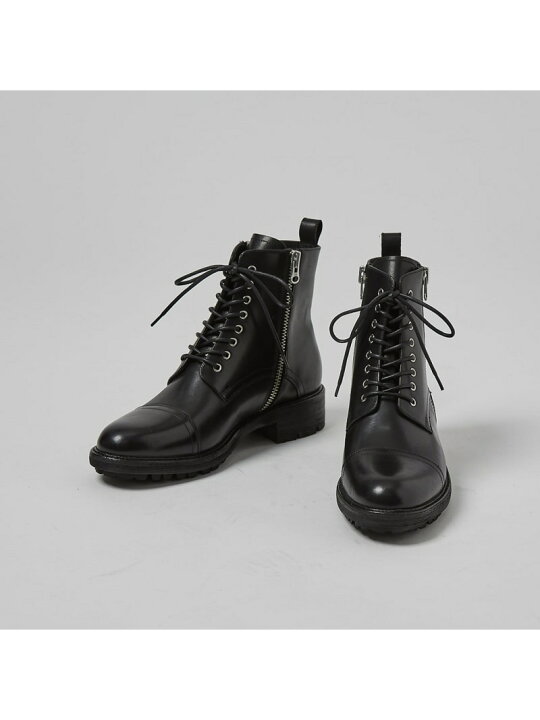 楽天市場】【SALE／30%OFF】ダブルジップ レースアップ レザー  