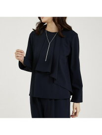 【エニデイカセット】タックフレアーブラウス abahouse mavie アバハウス マヴィ トップス シャツ・ブラウス グレー ブラック ホワイト【送料無料】[Rakuten Fashion]