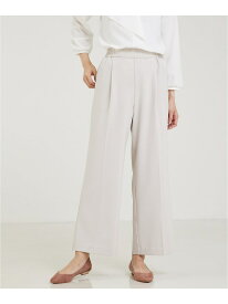 【エニデイカセット】タックストレートパンツ abahouse mavie アバハウス マヴィ パンツ その他のパンツ ホワイト ブラック グレー【送料無料】[Rakuten Fashion]