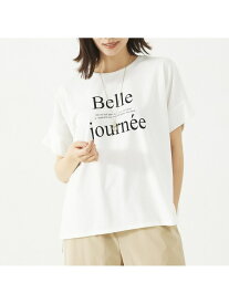 【SALE／10%OFF】ワイドロゴT abahouse mavie アバハウス マヴィ トップス カットソー・Tシャツ グレー ホワイト ブルー【RBA_E】[Rakuten Fashion]