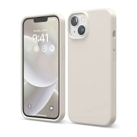 【elago】 iPhone14 対応 ケース シンプル シリコン製 耐衝撃 薄型 スマホカバー スリム 衝撃吸収 iPhoneケース 対衝撃 [ Apple 2022年 アップル アイフォン / アイフォン14 対応 ] SILICONE CASE ストーン