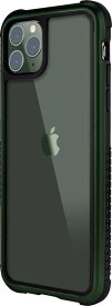 【SwitchEasy】 iPhone 11 Pro Max 対応 ガラスケース 耐衝撃 クリア 衝撃 吸収 カーボン デザイン × ガラス ハイブリッド 透明 ハード カバー 対衝撃 スマホケース [ Apple iPhone11 Pro Max アイフォン11プ