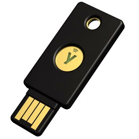 Yubico セキュリティキー YubiKey 5 NFC ログイン/U2F/FIDO2/USB-A ポート/2段階認証/高耐久性/耐衝撃性/防水