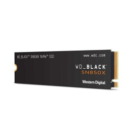 Western Digital ウエスタンデジタル WD BLACK M.2 SSD 内蔵 2TB NVMe PCIe Gen4 x4 (読取り最大 7300MB/s 書込み最大 6600MB/s) ゲーミング PC WDS200T2X0E-EC SN850X 【国内正規取扱】