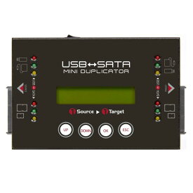 U-Reach Japan HQ200H 1:1 USB/SATAデュプリケータ HQ200 USBおよびSATA HDD/SSDのコピー、消去が可能な小型デュプリケータ