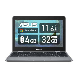 ASUS Chromebook クロームブック C223NA ノートパソコン(Celeron N3350 / 4GB / 32GB / 11.6型 / 999グラム / 日本語キーボード/グレー)C223NA-GJ0018 シルバー グーグル Google
