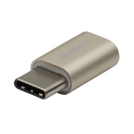 オウルテック USB Type-C USB-C 変換アダプタ メタリックカラー仕様 microUSB (メス) - Type-C (オス) USB2.0