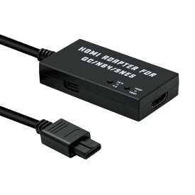 Mcbazel SFC/N64/ゲームキューブ専用 HDTVからHDMI変換アダプターケーブル アスペクト比切り替えスイッチ内蔵 4:3から16:9変換可能 HDMI変換接続コンバーター-SFC/N64/ゲームキューブ対応-ブラック