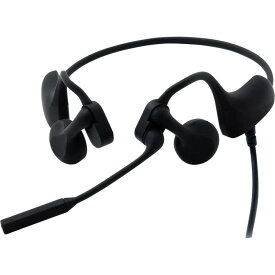 キングジム 耳をふさがないヘッドセット「コールミーツ（有線タイプ）」CMU10クロ