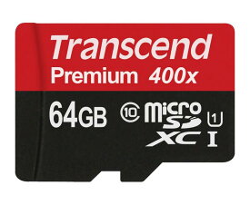 旧モデル Transcend microSDXCカード 64GB Class10 UHS-I対応 TS64GUSDU1PE (FFP)