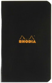 ロディア ホチキス留めノート ミニ クラシック 方眼罫 ブラック 2冊セット cf119159