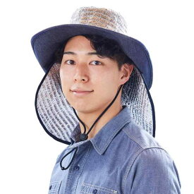 涼かちゃん SHABO テンガロンハット 熱中症対策 軽涼遮熱帽子 (880 シルバー LLサイズ)
