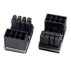 Cablecc ATX8ピンメスから8ピンオス180度AngledPowerAdapter for Desktops Graphics Card