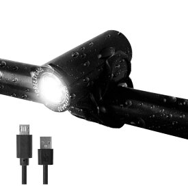 GORIX(ゴリックス) 自転車ライト usb充電 防水 LEDライト明るい (GX-FL1579) (ブラック)