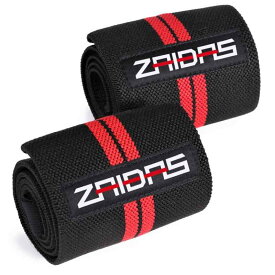 ZAIDAS (ザイダス) リストラップ 60cm ウェイトトレーニング 筋トレ 手首サポーター ブラック/レッド