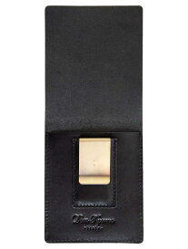 [Dom Teporna] マネークリップ メンズ 薄型 本革 イタリアンレザー カード 収納 小銭入れなし カードケース コンパクト ミニマリスト極薄 ブラック
