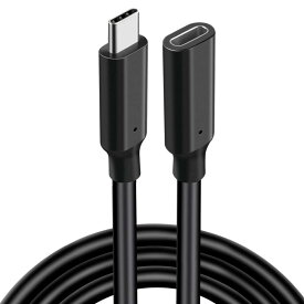 USB Type C 延長ケーブル USB 3.1 Gen2(10Gbps) タイプc 延長コード 高速データ転送 5A PD急速充電 2021 MacBook Pro/iPad Mini M1 Air iPad Pro Dell XPS Surface Bookなどに対応